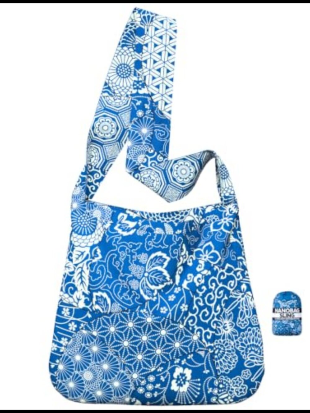 Nanobag Sling 19L Foldable Packable Crossbody Grocery Bag Nylon
